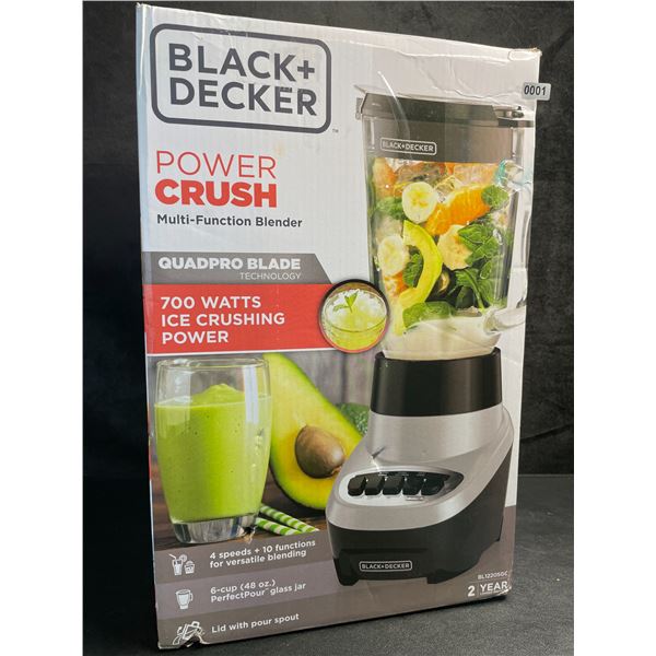 Black+Decker Power Crush Multi-Function Kitchen Blender - 700Watts - New (Damaged Box*)