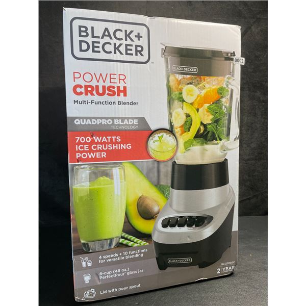 Black+Decker Power Crush Multi-Function Kitchen Blender - 700Watts - New (Damaged Box*)