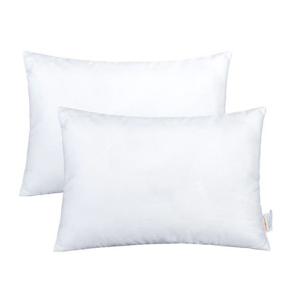 2-Pack of Toddler Pillows/Down-Alternative Pillows (13" x 18" Size) Breathable Small Travel Pillows