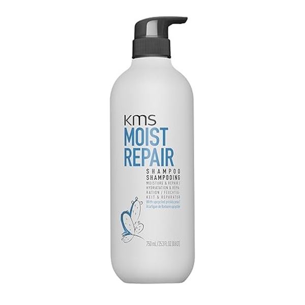 KMS Moist Repair Shampoo (750ml) Repairs Damage/Reduces Hair Breakage - New