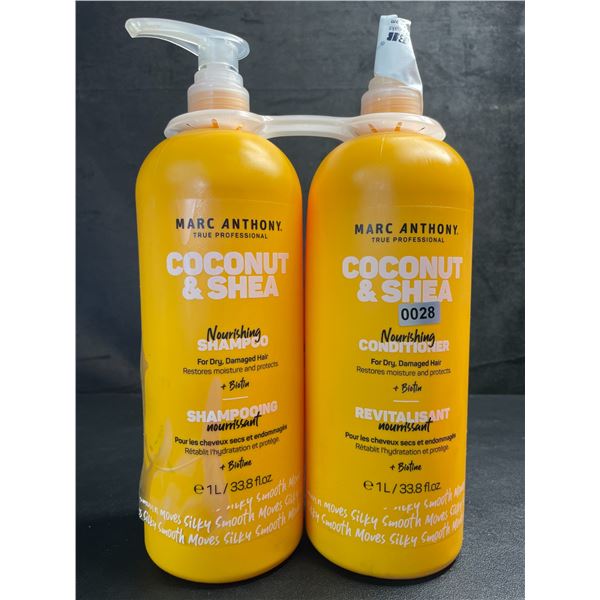 Marc Anthony Coconut & Shea Nourishing Shampoo & Conditioner (1L Large Bottles) - New