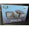 Image 2 : 1 2K Front Dash Cam with WiFi/App Control; Night Vision, Loop Recording, G-Sensor; 64GB SD Card