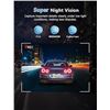 Image 9 : 1 2K Front Dash Cam with WiFi/App Control; Night Vision, Loop Recording, G-Sensor; 64GB SD Card