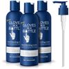 Image 1 : 3-Pack of Gloves in a Bottle Shielding Lotion (8oz) For Dry/Itchy Skin; Grease-Less & Scent-Free Ne