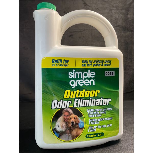 1 Jug of Simple Green Outdoor Odor Eliminator (3.78L) Quickly Removes Pet Odors from Lawns/Outdoors