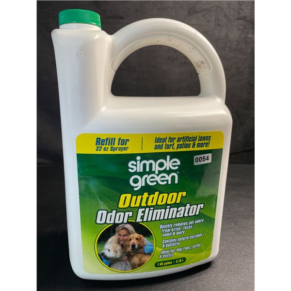 1 Jug of Simple Green Outdoor Odor Eliminator (3.78L) Quickly Removes Pet Odors from Lawns/Outdoors