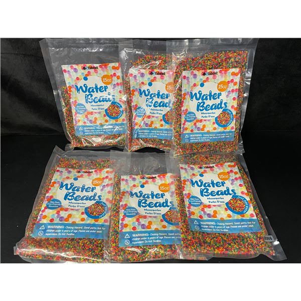 6 Packs of Water Beads (15oz Per Pack) Just Add Water! New Sealed