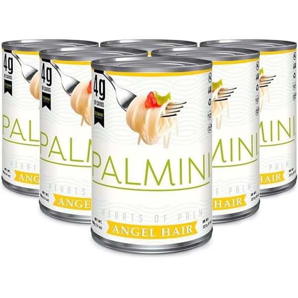 6-Pack Case of Palmini Low Carb Angel Hair Pasta (400g) - New Sealed