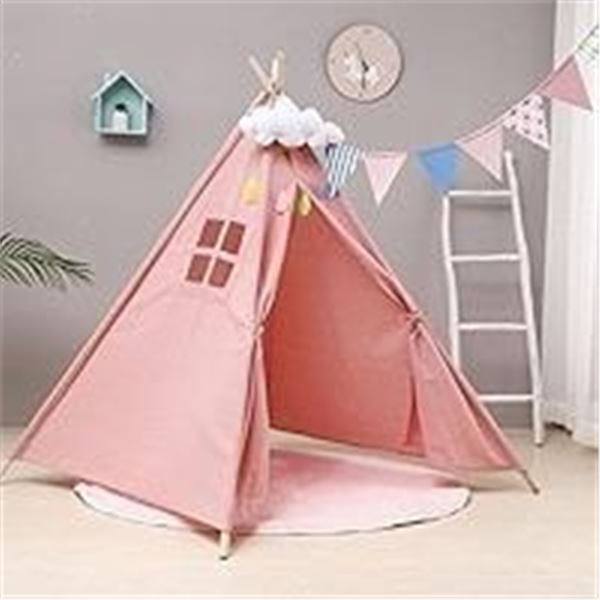 Kids Teepee Tent/Play Tent for Kids - Foldable/Washable w/ Carry Bag & Floor Mat - Brand New!
