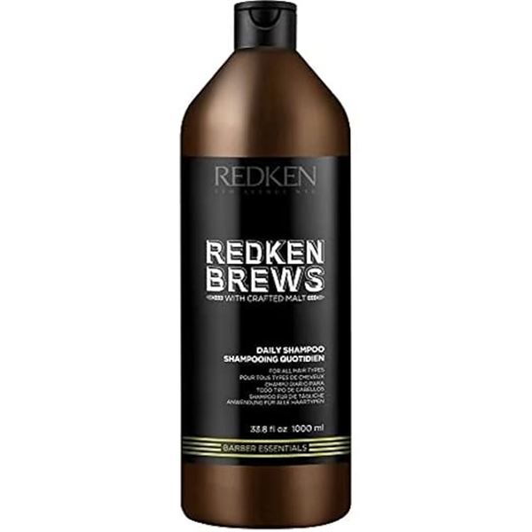 REDKEN Brews Daily Shampoo for Men (1000ml) For All Hair Types - New