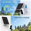 Image 9 : LaxiHub 3MP Outdoor WiFi Battery Security Camera Kit with Solar Panel (W2 Kit1) - New Sealed