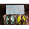 Image 2 : MPOW 2-Pack of Kids Safety Ear Muffs (Model: HM068A) Blue/Green - Brand New