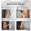 Image 4 : 1 Shoulder Exercise Pulley/Over The Door Physical Therapy Device; Rotator Cuff Exerciser - New