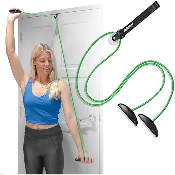 1 Shoulder Exercise Pulley/Over The Door Physical Therapy Device; Rotator Cuff Exerciser - New