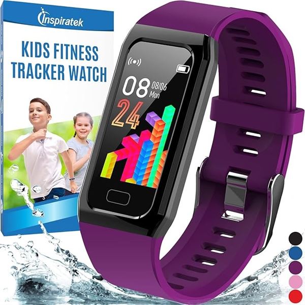 Inspiratek Kids Fitness Tracker/Activity Tracker Watch - Waterproof Design; For Kids (Ages 5-16) New