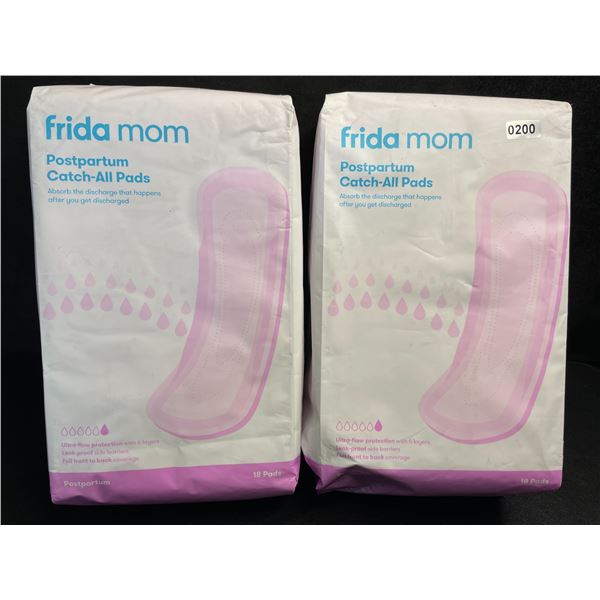 2 Packs of Frida Mom Postpartum Catch-All Leakproof Pads for Women - 18 Pads Each - New