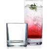 Image 1 : Set of 8 Drinking Glasses - Set Includes x4 Tall Glasses (13.5oz) & x4 Short Glasses (10oz) New
