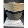 Image 2 : 1 Woven Indoor Plant Basket/Cotton Rope Flower Pot - 12inch Height - New
