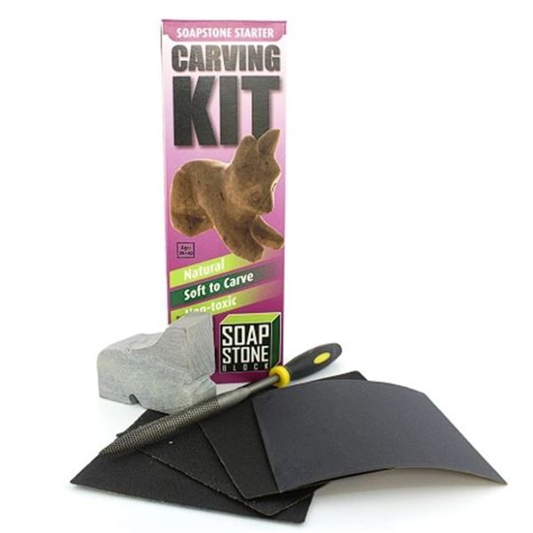 1 Soapstone Starter Carving Kit - Brand New