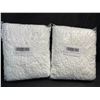 Image 2 : Lot of 2 Plush Shaggy Standard Toilet Lid Covers (White) Fuzzy Chenille Microfiber - New