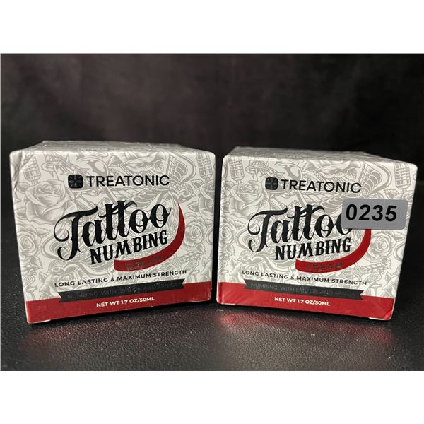 2 Boxes of Treatonic Tattoo Numbing Cream (50ml) Long-Lasting/Maximum Strength - New