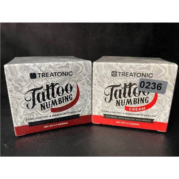 2 Boxes of Treatonic Tattoo Numbing Cream (50ml) Long-Lasting/Maximum Strength - New