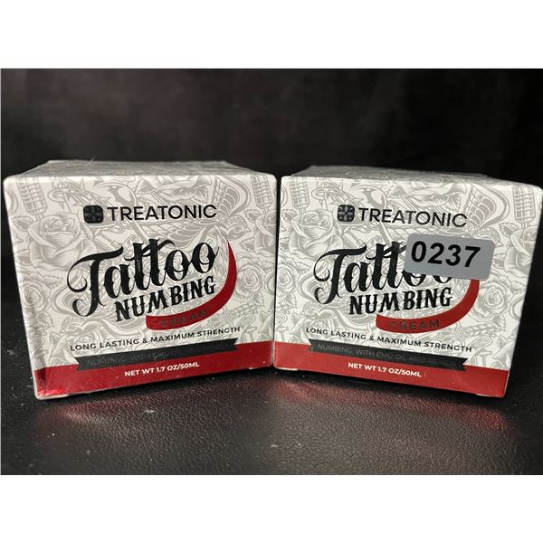 2 Boxes of Treatonic Tattoo Numbing Cream (50ml) Long-Lasting/Maximum Strength - New