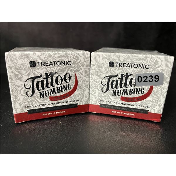2 Boxes of Treatonic Tattoo Numbing Cream (50ml) Long-Lasting/Maximum Strength - New