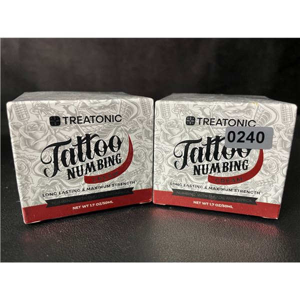2 Boxes of Treatonic Tattoo Numbing Cream (50ml) Long-Lasting/Maximum Strength - New