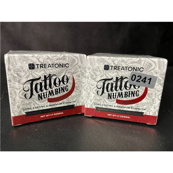 2 Boxes of Treatonic Tattoo Numbing Cream (50ml) Long-Lasting/Maximum Strength - New