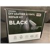 Image 2 : 1 DIY Leather & Vinyl Repair Kit (Black) For Furniture, Car Seats, Jackets, Purses, etc. - Brand New