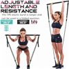 Image 5 : 1 Pilates Bar Kit with Resistance Bands - Strength Training Device - Adjustable Length & Resistance