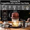 Image 7 : 1 Whiskey Smoker Kit with Torch - Cocktail Smoker Infuser Kit - New Sealed!
