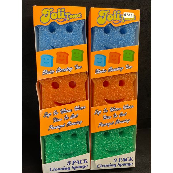 2 3-Packs of Kitchen Dish Scrub Sponges - Temperature Controlled (Sponge-Daddy Dupe) Sponges - New