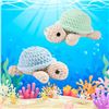 Image 3 : 1 2-Pack DIY Turtle Crochet Kit for Beginners - Complete DIY Crochet Kit with Supplies - New