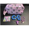 Image 1 : Kuromi 6PC Kawaii Cosmetic Bag Set with Accessories - Brand New!