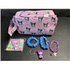 Image 1 : Kuromi 6PC Kawaii Cosmetic Bag Set with Accessories - Brand New!