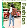 Image 9 : Anuent Roll-Top Leather Backpack/Vintage Brown Large Travel Business Bag - Brand New