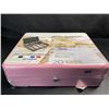 Image 2 : 1 Metal Cash Box/Money Lock Box with Key - Pink - Portable Money Box - New Sealed
