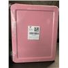 Image 5 : 1 Metal Cash Box/Money Lock Box with Key - Pink - Portable Money Box - New Sealed