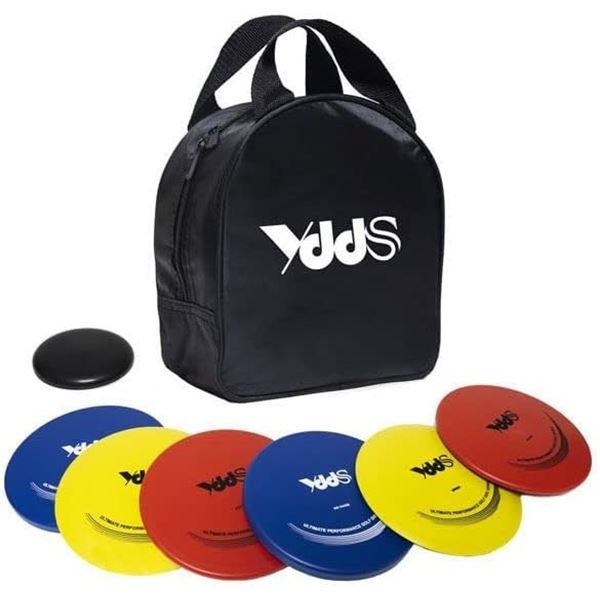 YDDS 6-Piece Disc Golf Set - Driver, Mid-Range, & Putter with Storage Bag - New!