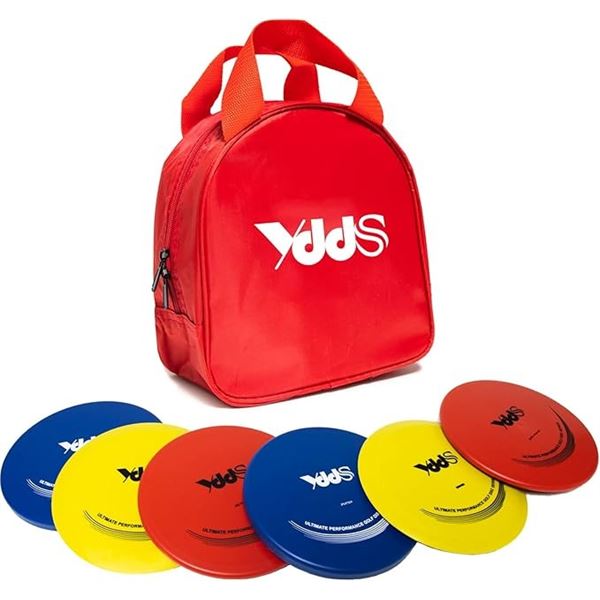 YDDS 6-Piece Disc Golf Set - Driver, Mid-Range, & Putter with Storage Bag - New!