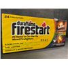 Image 2 : 24-Pack Box of Duraflame Firestart; Indoor & Outdoor Use - Quick Ignition Fire Logs - New Sealed