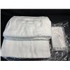 Image 3 : Traditional Ihram Towel Set for Men; 2PC 100% Pure Cotton Towels with Belt - Brand New