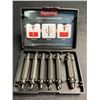 Image 3 : 6PC Damaged Screw Extractor Set - Easily Unscrew Stubborn/Stripped Screws - New