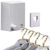 Image 1 : 1 Retractable Clothesline for Indoors/Outdoors; 13.8FT Portable Wall-Mounted Clothesline for Laundry