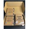 Image 2 : 12-Pack Set of Thank You/Appreciation Notebook & Pen Gift Sets with Organza Gift Bags - New in Box