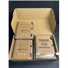 Image 3 : 12-Pack Set of Thank You/Appreciation Notebook & Pen Gift Sets with Organza Gift Bags - New in Box