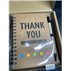 Image 5 : 12-Pack Set of Thank You/Appreciation Notebook & Pen Gift Sets with Organza Gift Bags - New in Box