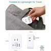 Image 10 : 2-Pack of Wall Outlet Extenders/Wall Plugs with 4 Outlets/2 USB-C/USB-A Ports - New